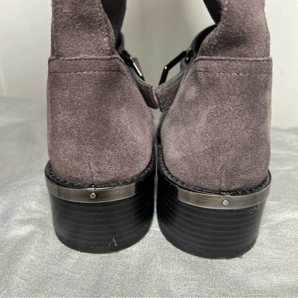 Vince Camuto Grey Suede Mid-Calf Boots - Picture 5 of 10